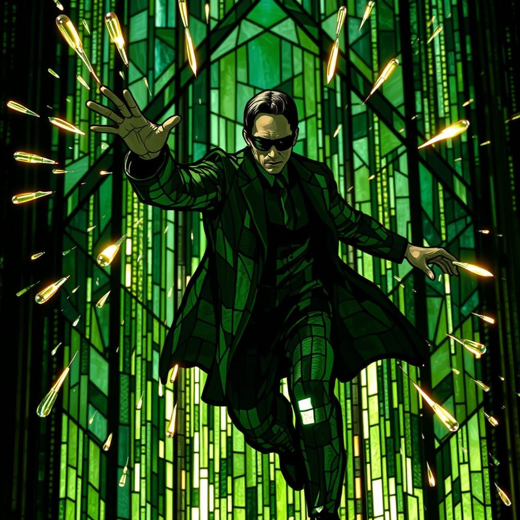 Matrix  stained glass   by @Raginhari