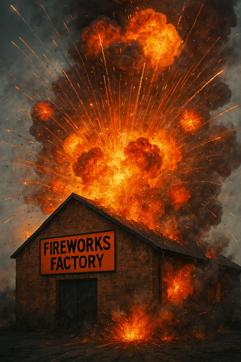 Fireworks 🎆🎇 factory  💥💥💥 boom.