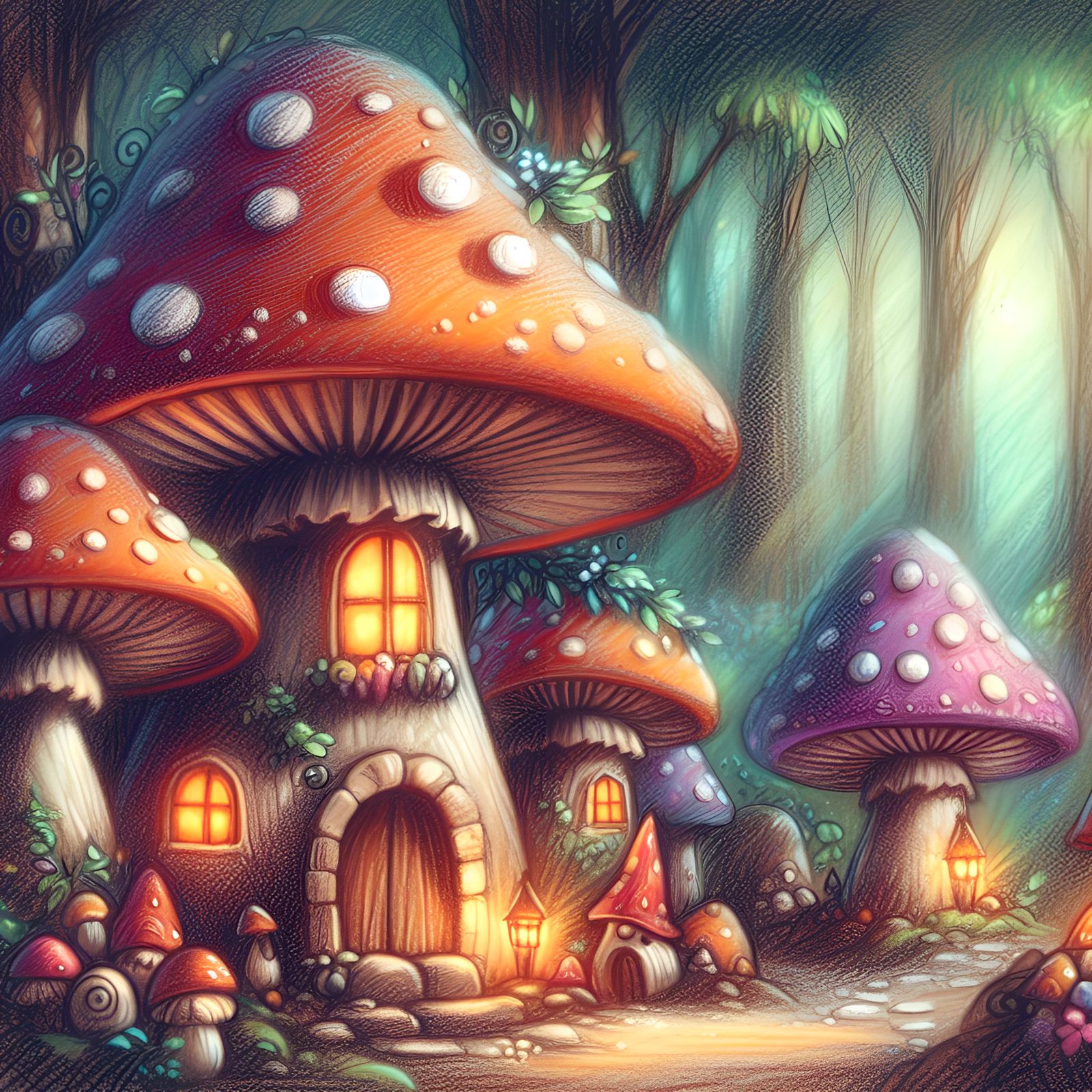 Fungal Haven: Where Dreams Sprout and Roots Run Deep.