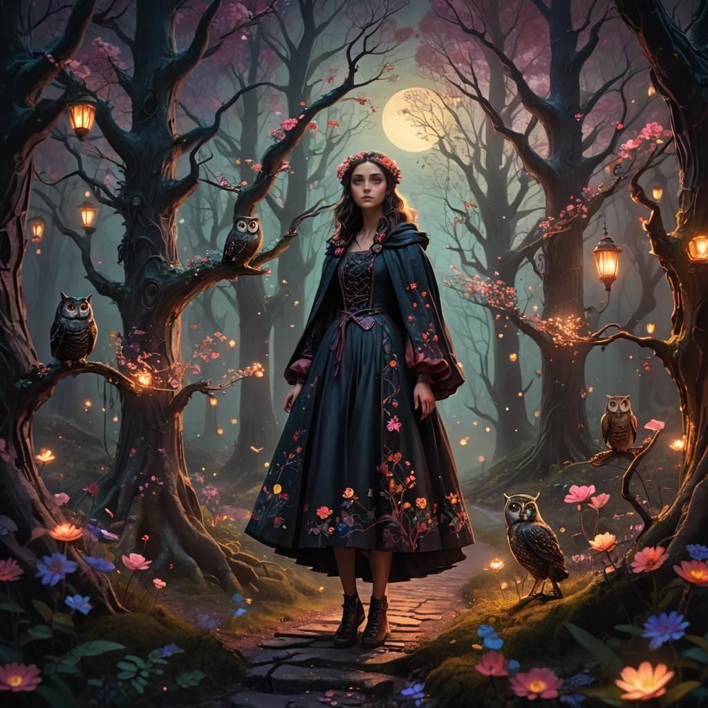 Walking in the fantasy forest