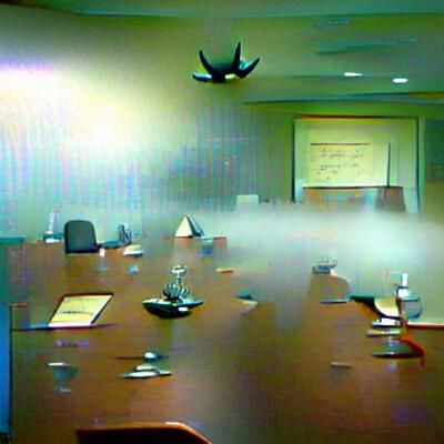 A Corporate Conspiracy is Discussed in a Conference Room
