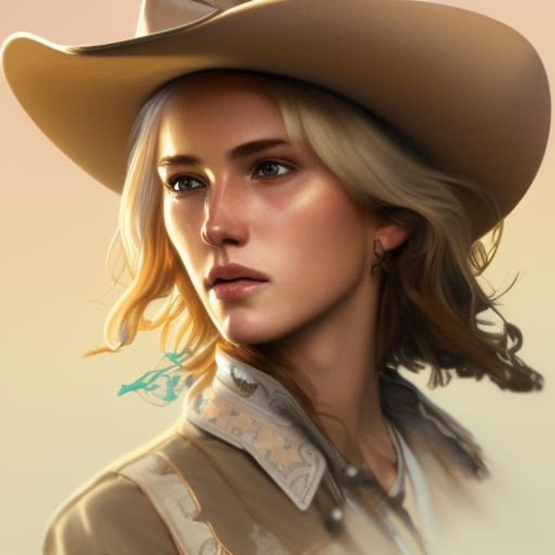 Cowgirl Ai Generated Artwork Nightcafe Creator 1930