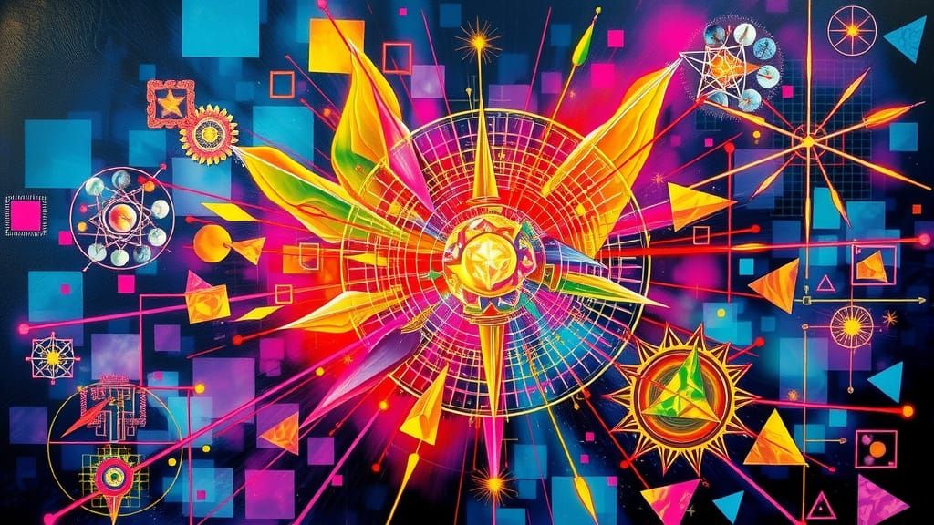 Soul ✧ Algorithm

Intuition ✧ Logic

Organic ✧ Synthetic

Inner Light ✧ Machine Glow

Meditation ✧ Computation

Sacred Geometry ✧ Digital Gr...