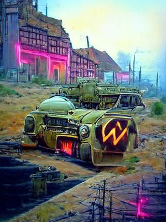 Wasteland mining town panzer rust