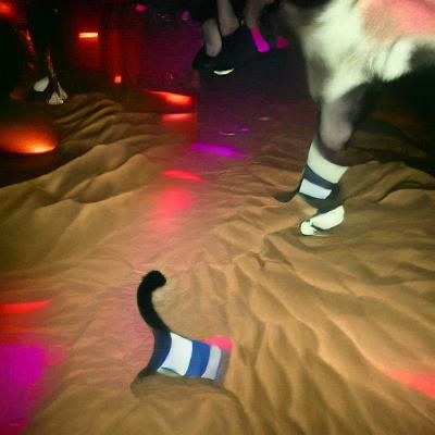 Socks running wild into the Sahara on a Tuesday night in the...