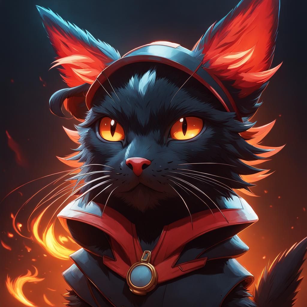Lumus the fire cat