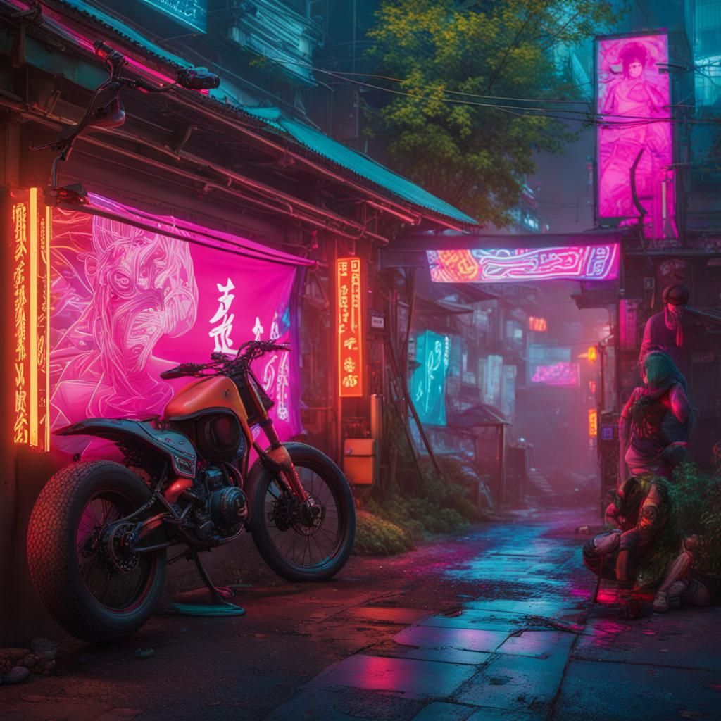 Japanische Citystreet art  by @ImageMaker