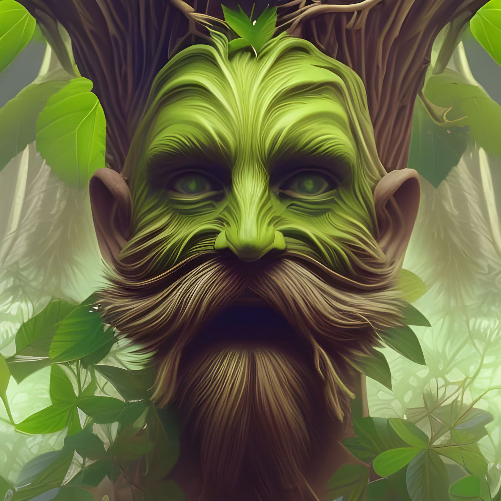 The Green Man oversees the coming of Spring...  by @SoloDrip