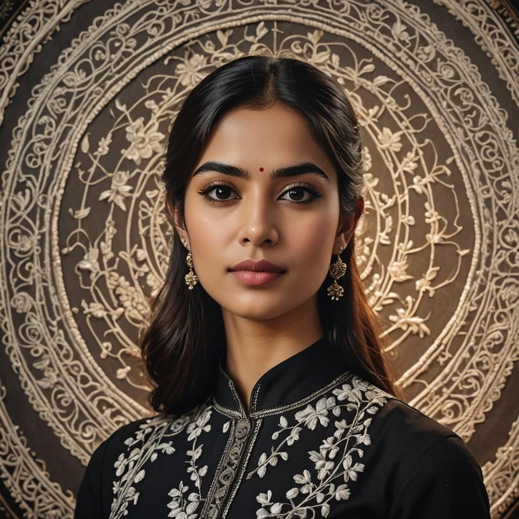 Cute south asian girl wearing kurti.
