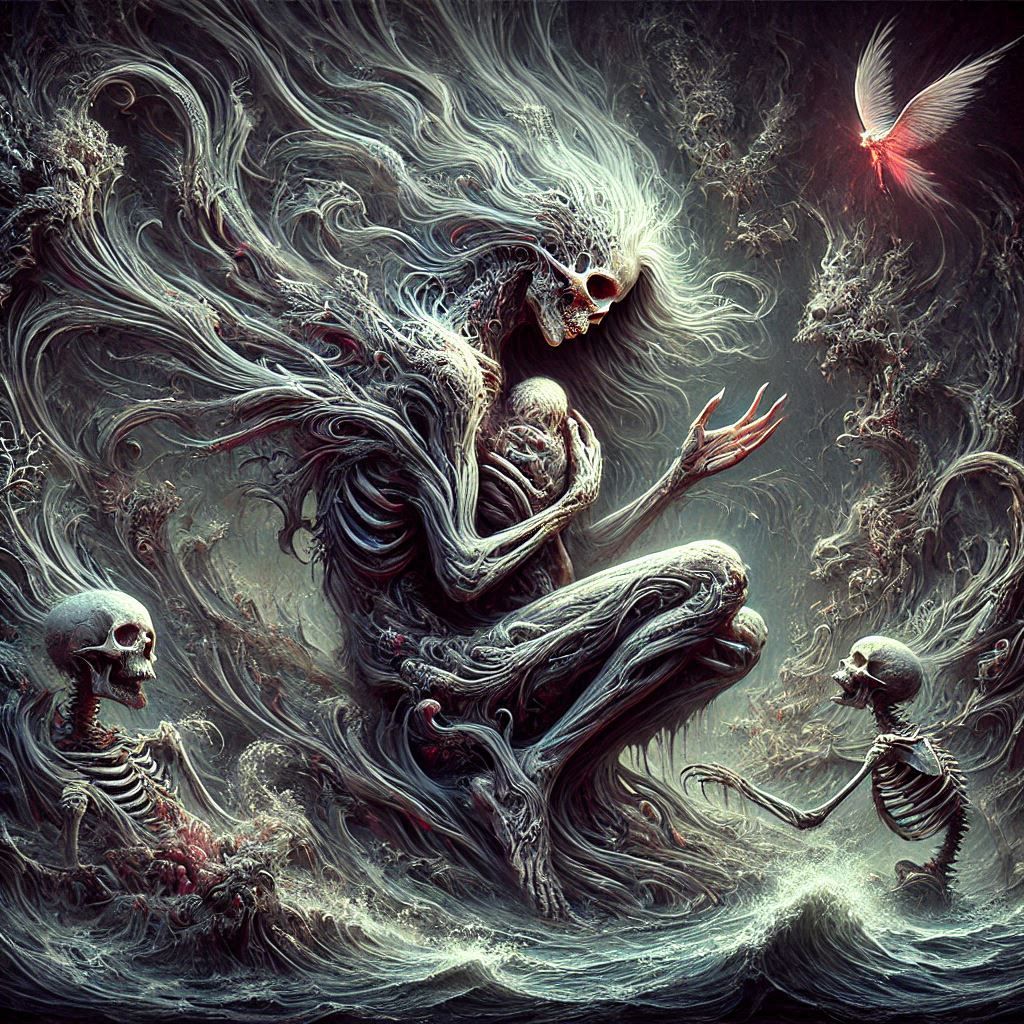 Dark fantasy. Macabre creation