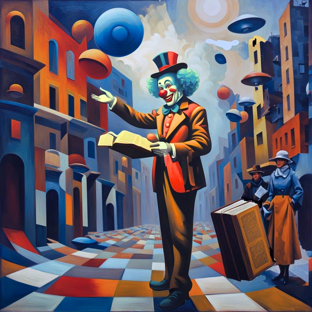 Street Preacher Clown Proclaims the Coming of the Space Peop...