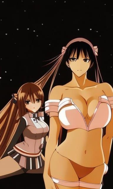 Two anime girls , adult content