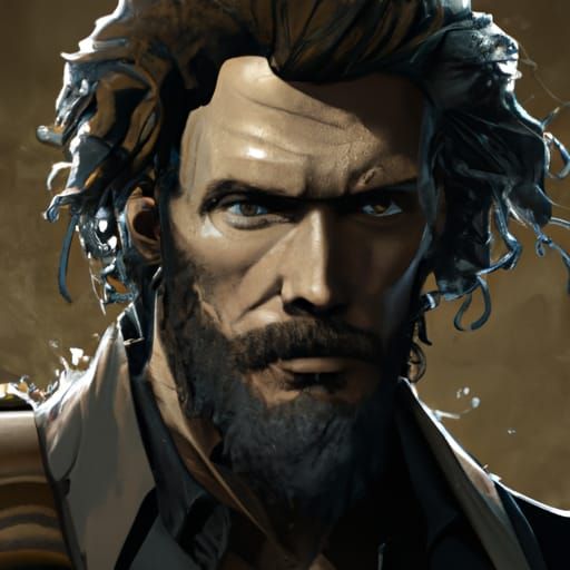 Abraham from The Walking Dead Portrait