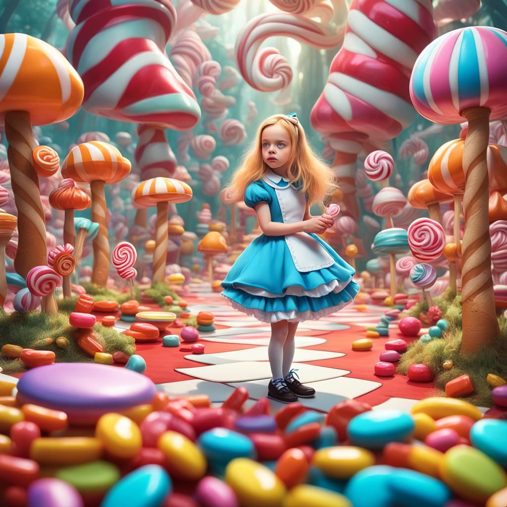 Alice in Wonderland, fantastic, focus on shape, body,  by @Elke Buerger