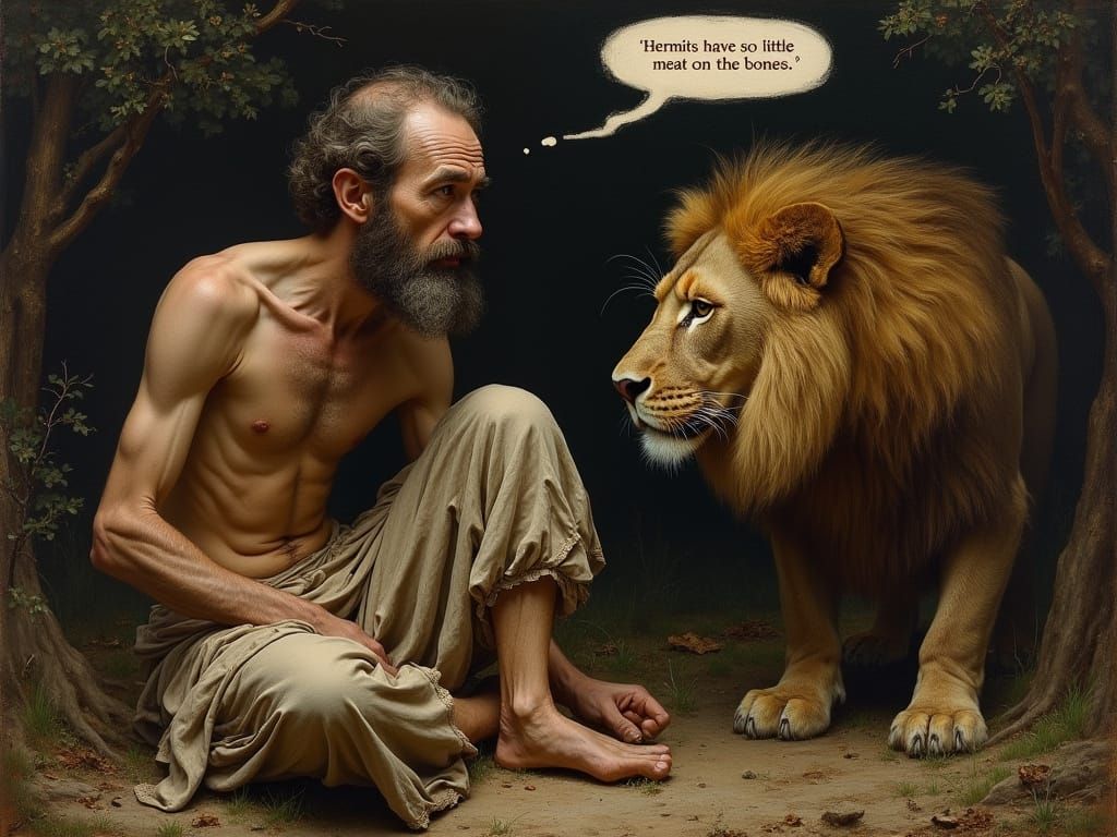 Saint Jerome in the Wilderness on a bad day