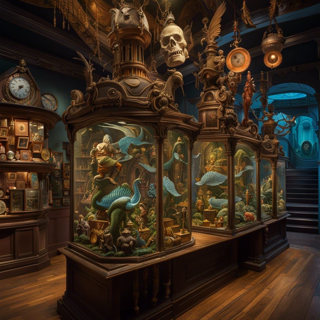 museum of strange fantasy  by @Castorix