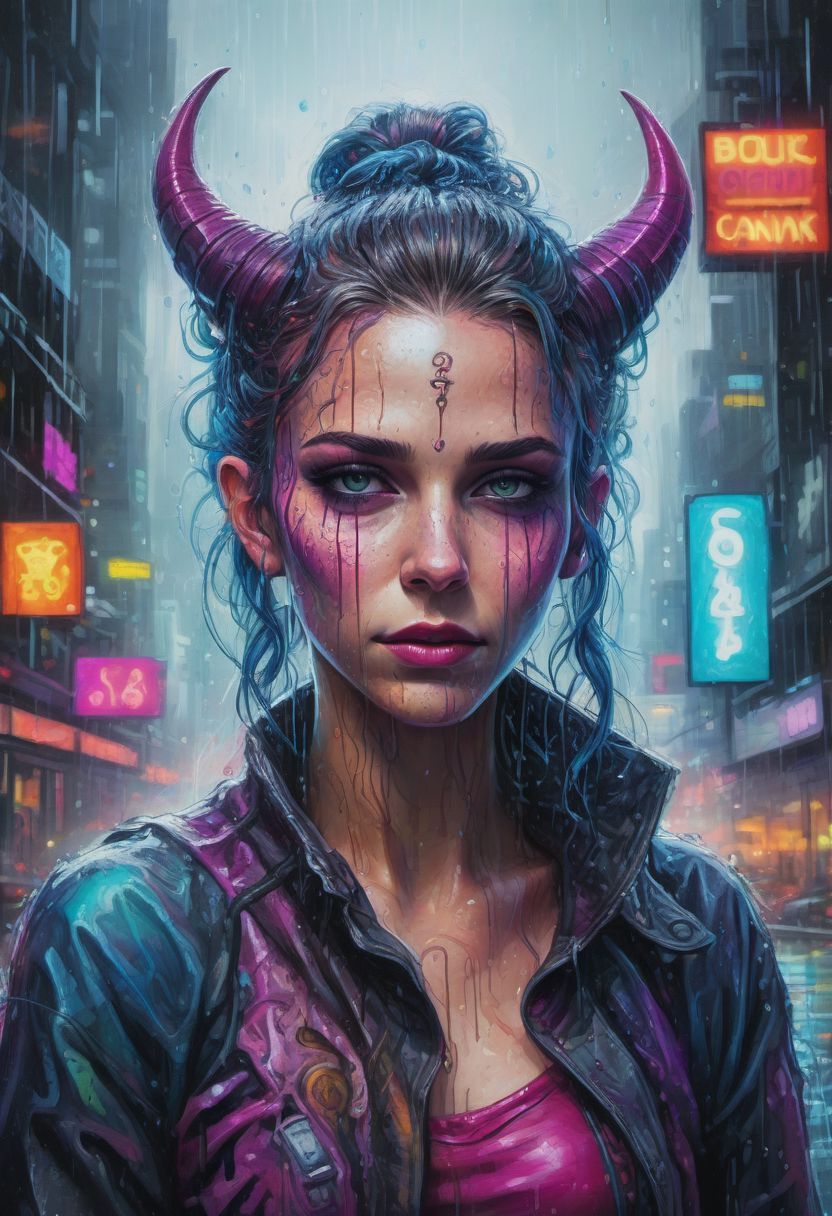 Cyberpunk Tiefling