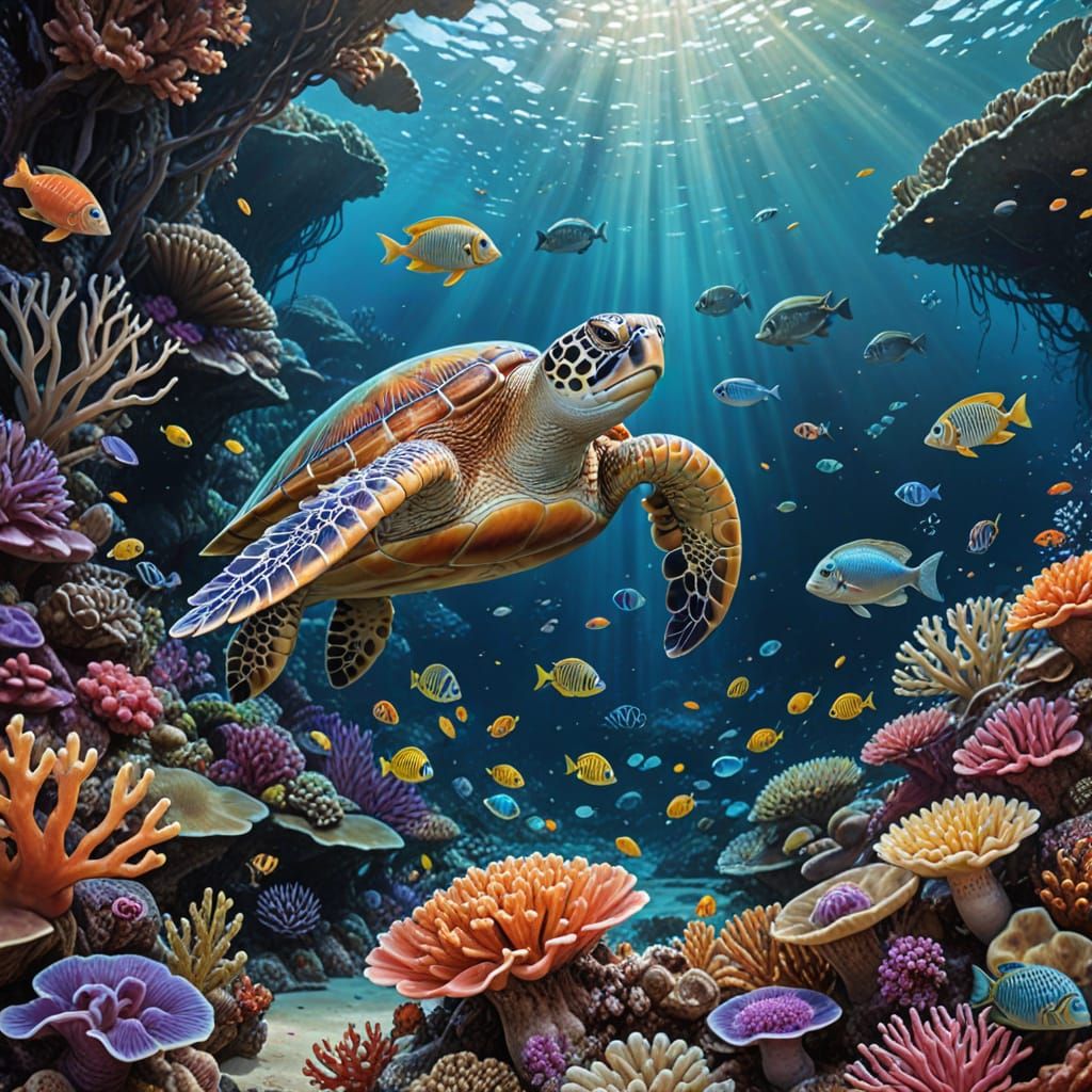 Underwater world.  by @Velma