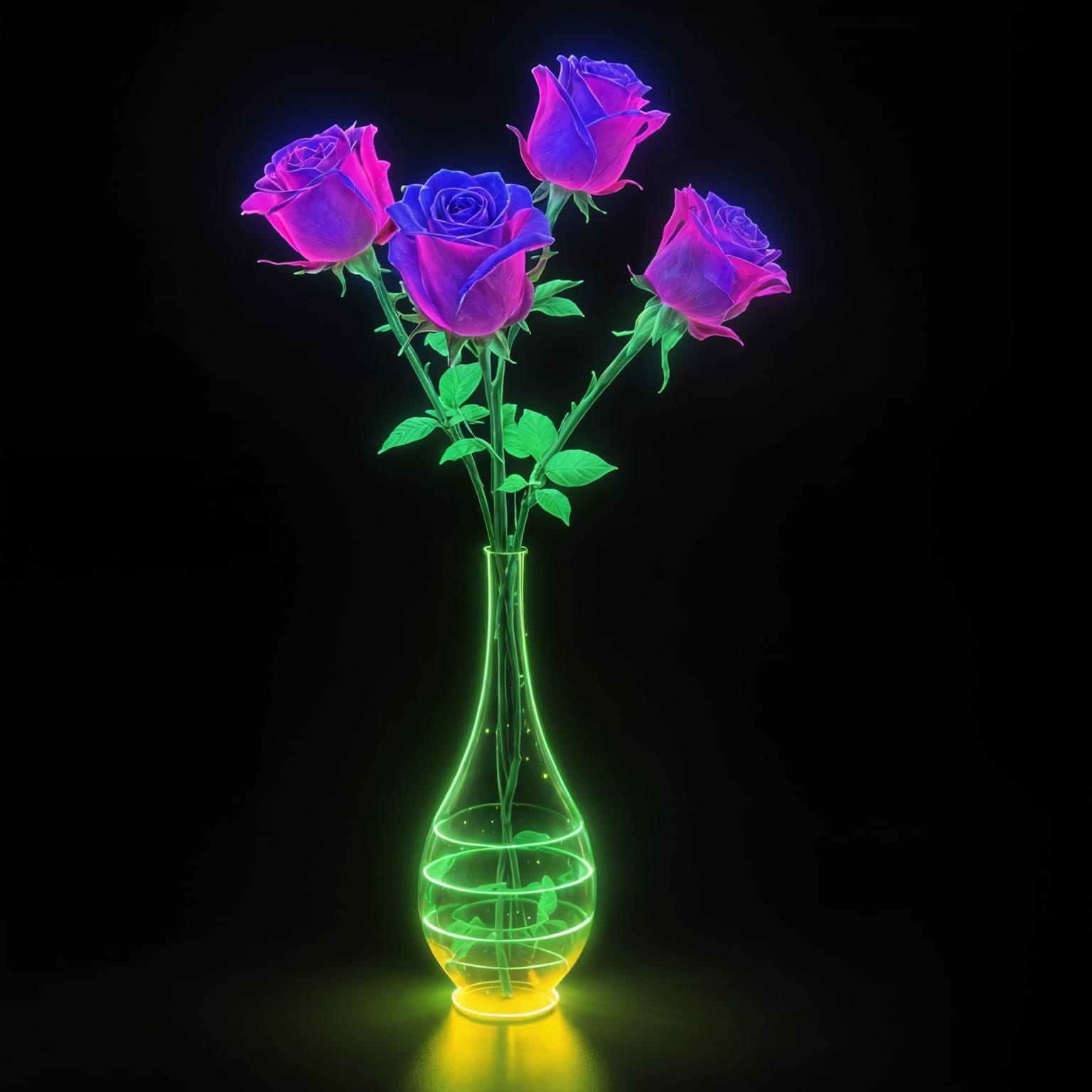 Neon Roses