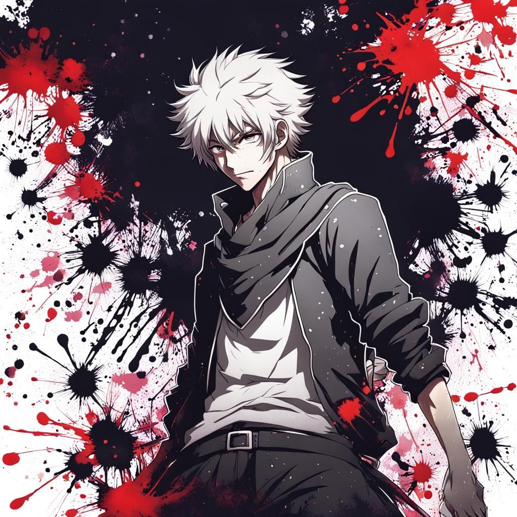 Sai made from ink splatter (idk who is the one in the image ...