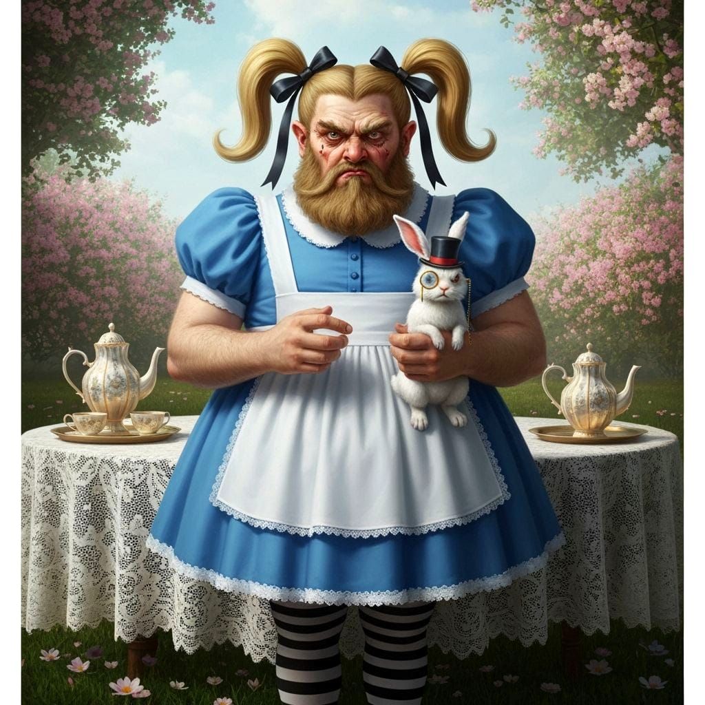 My little bearded Alice 😁  by @h7sus2