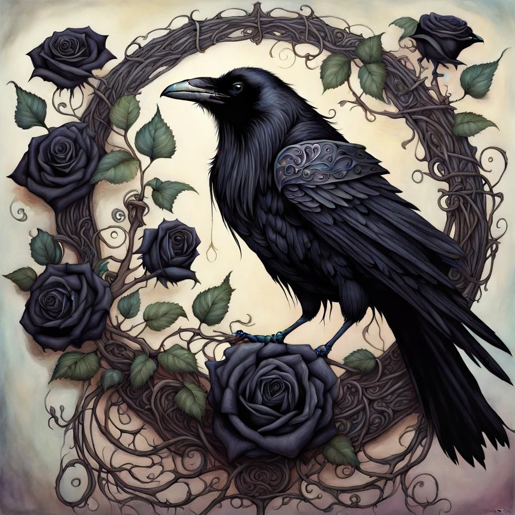 Raven - AI Generated Artwork - NightCafe Creator