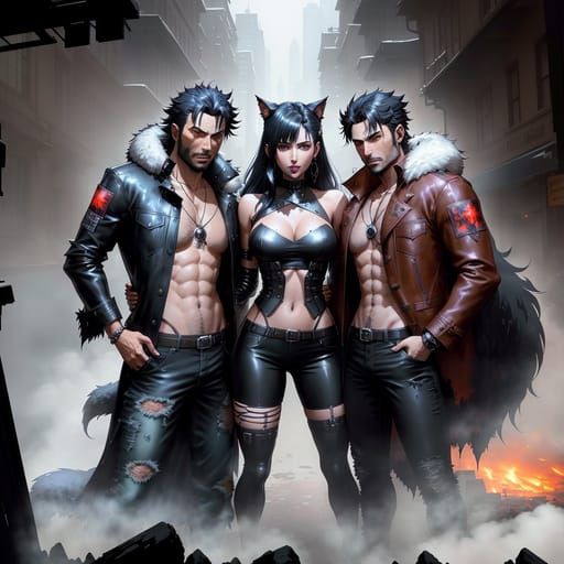 selfies with the werewolf crew