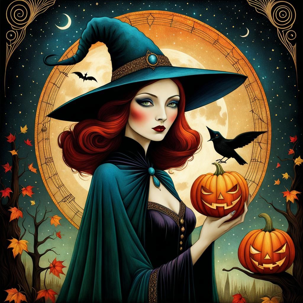 999 Witches for Halloween (618) - AI Generated Artwork - NightCafe Creator