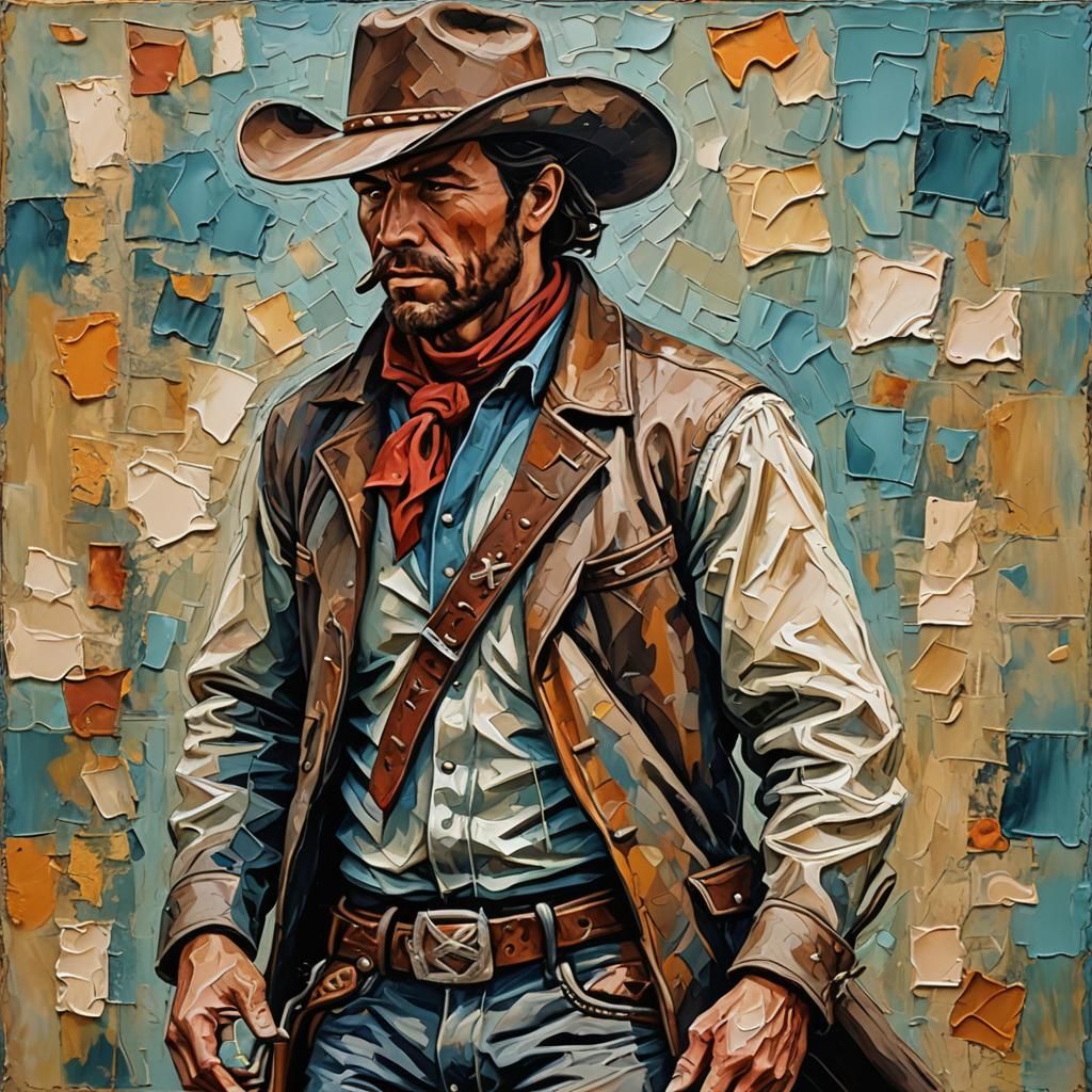 Gunslinger in wild west