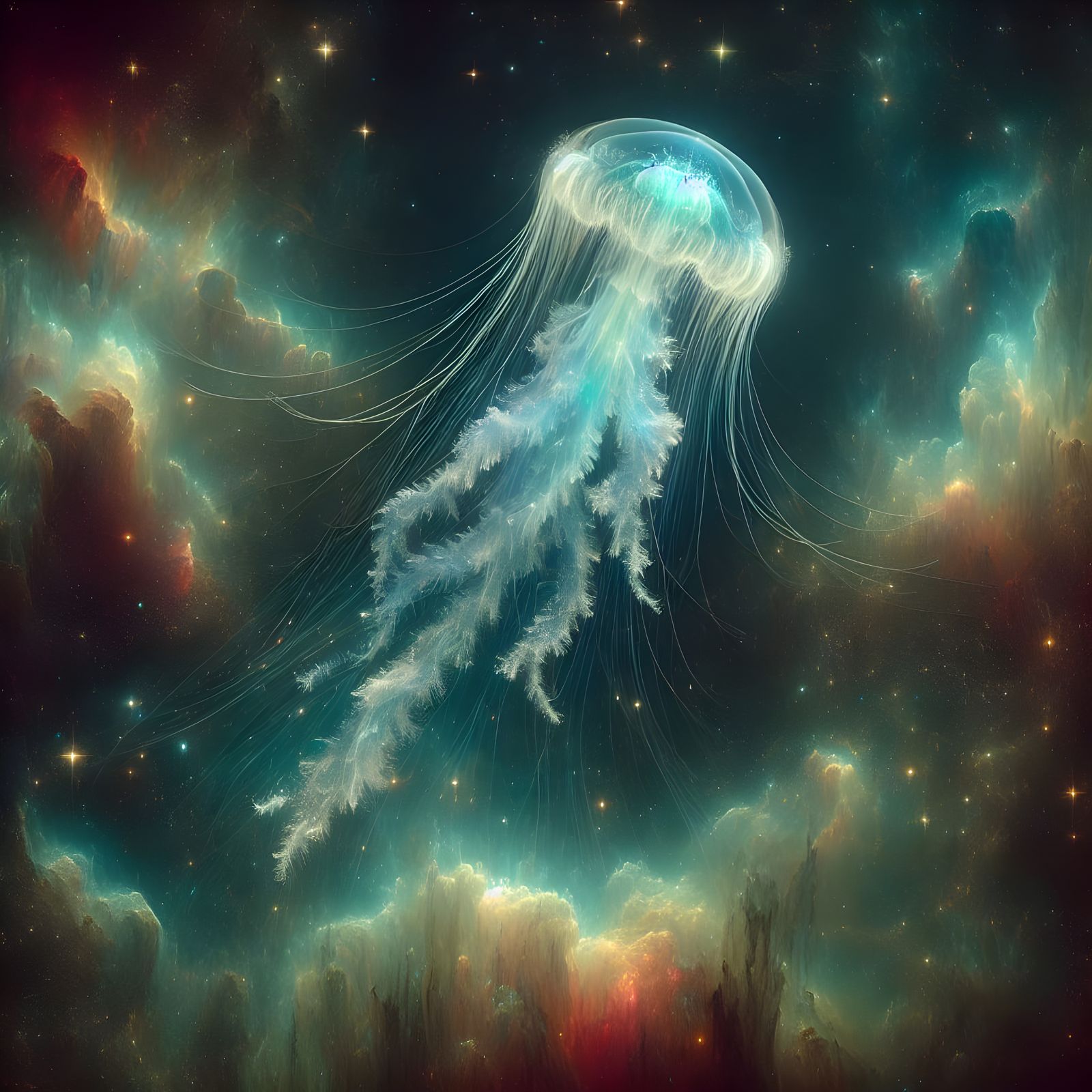 Galactic Jellyfish  by @IAmNoArtist