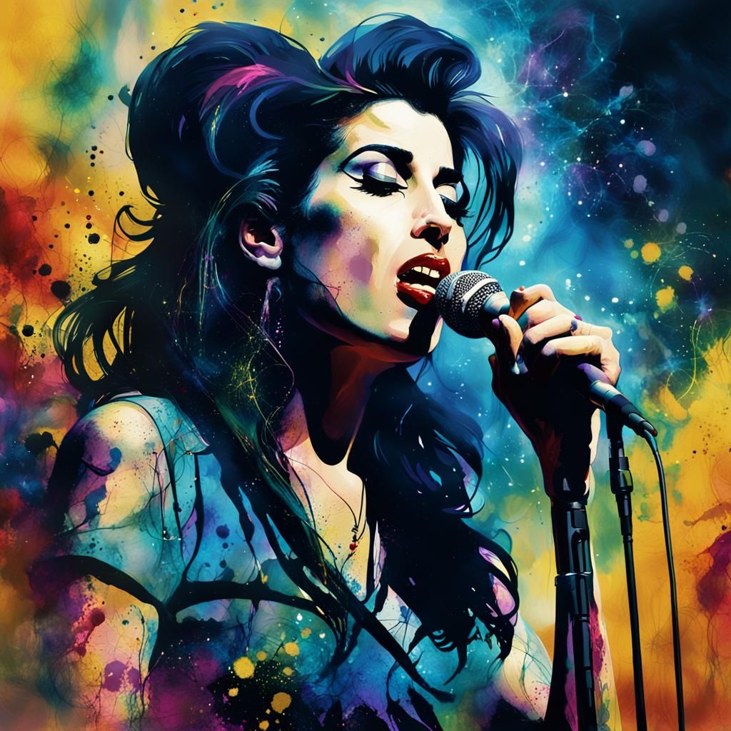 Ink Splatter Art  by @Josetta