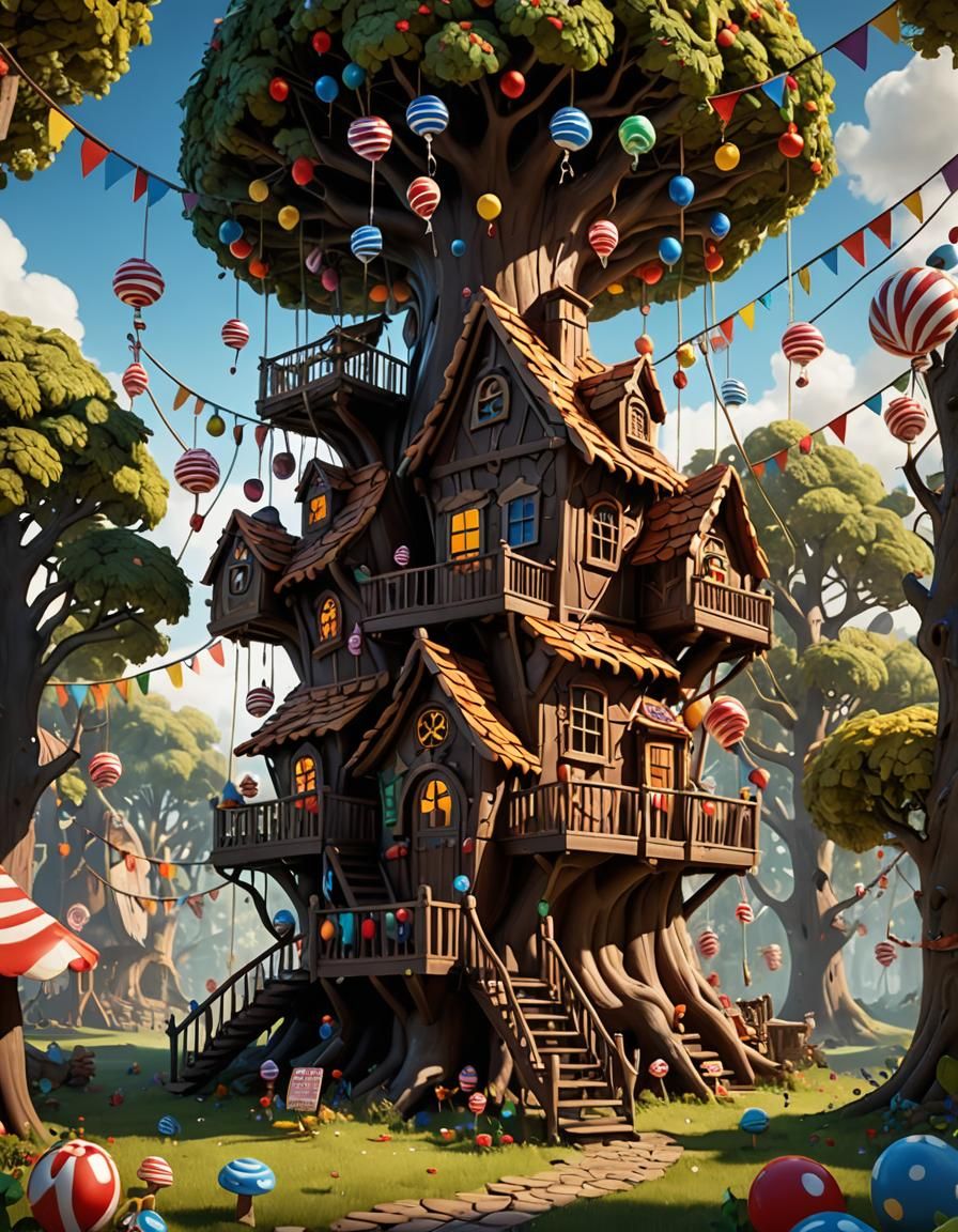 Chocolate tree house