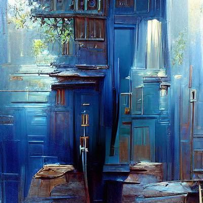 Blue doors