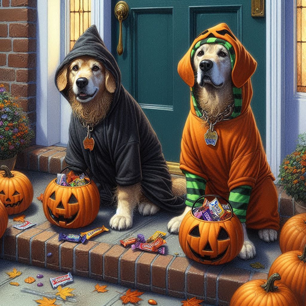 dogs in costume