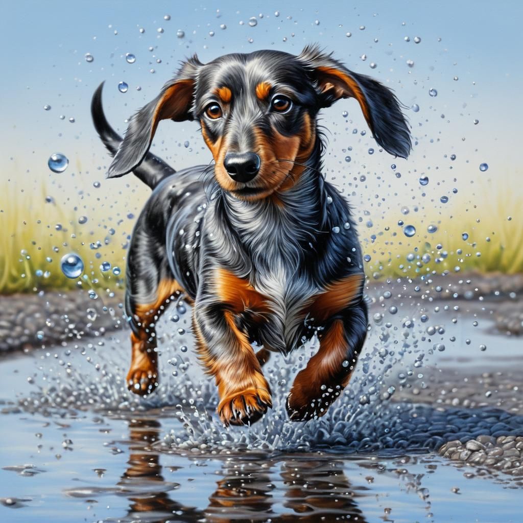 Image: wire-haired Dachshund.  1