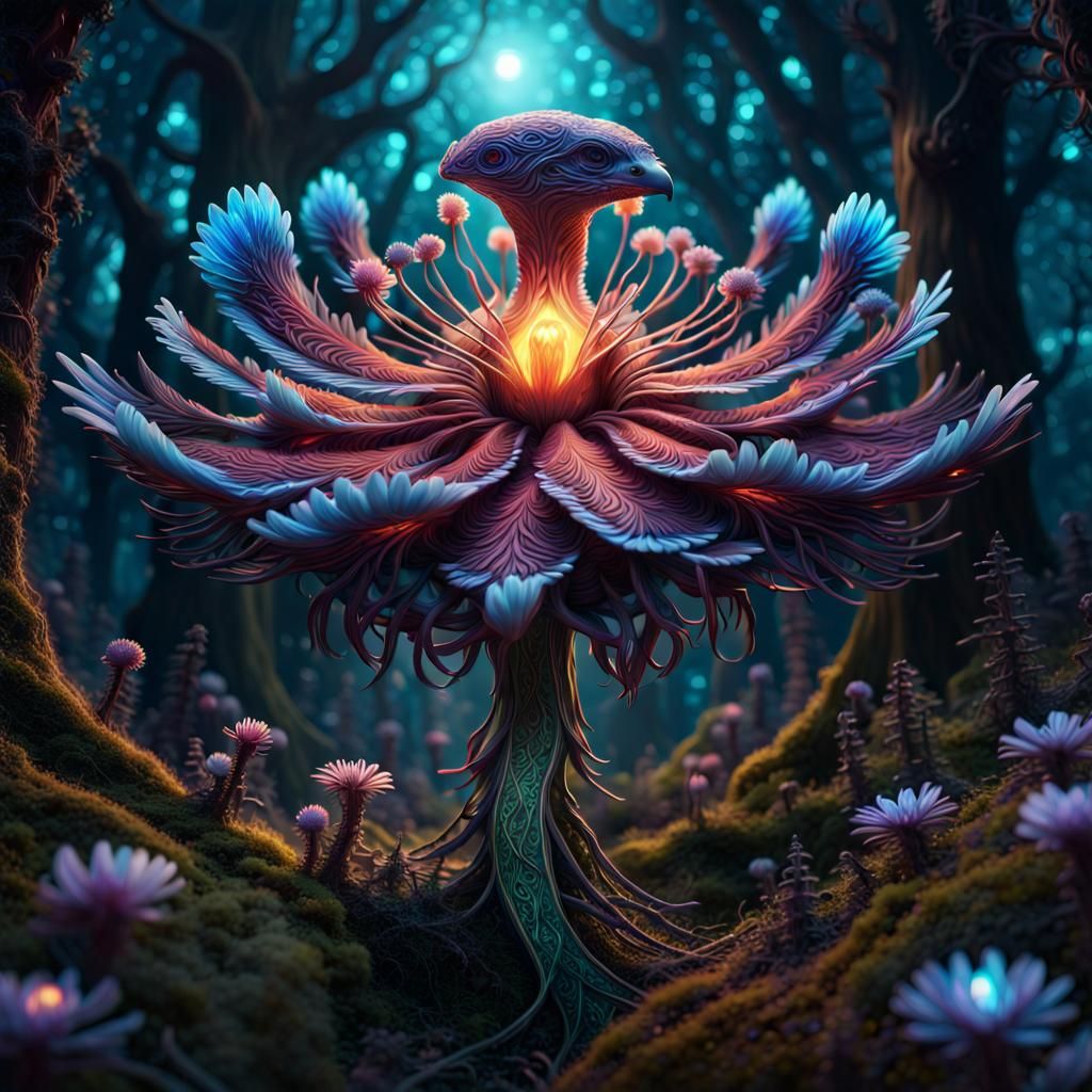 Discover a world where plants come alive! 🌼💖 - AI Generated Artwork ...