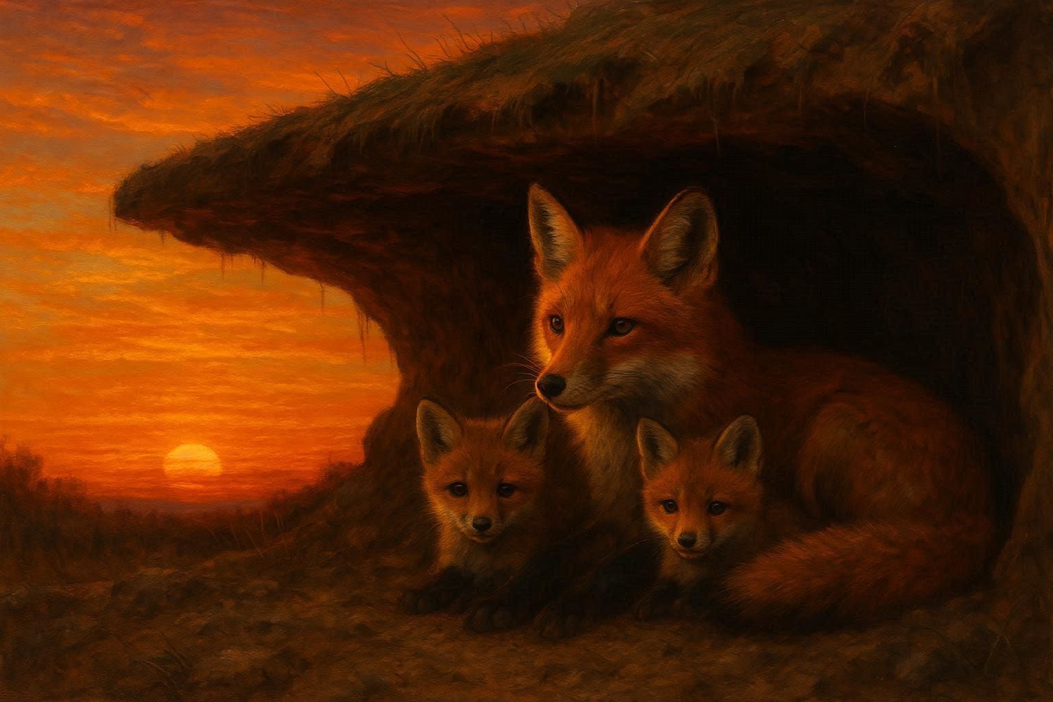 Fox at Sundown