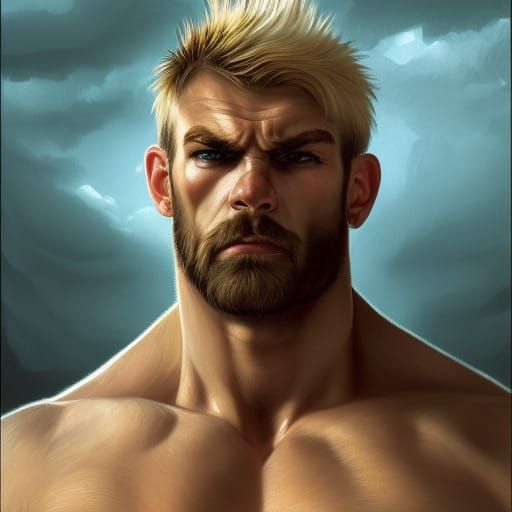 The anger in a hurt man's face