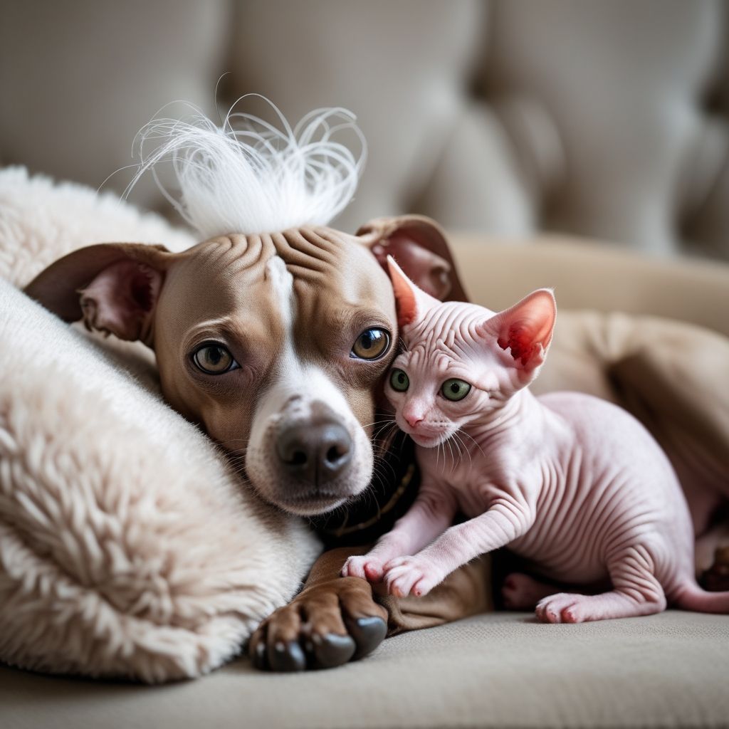 Mexican hairless and Sphynx