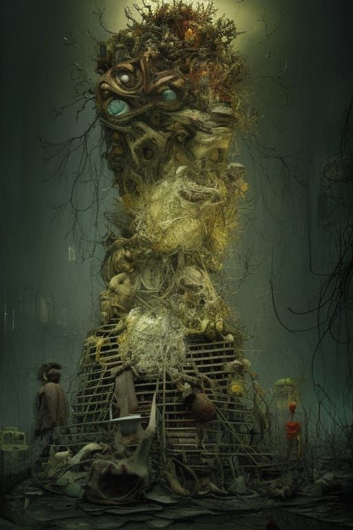 Landfill Dogs by Dalmau: Dreamlike Surrealism