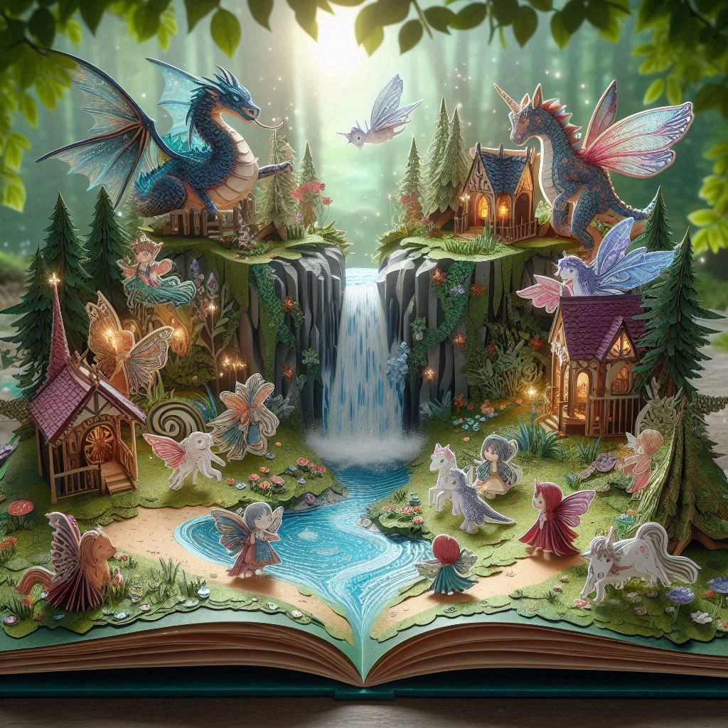 Fantasy magical book