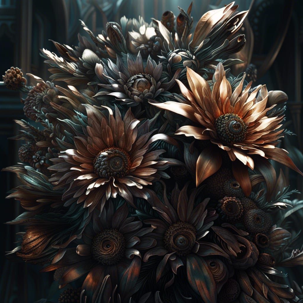 Beautiful Metal Flowers