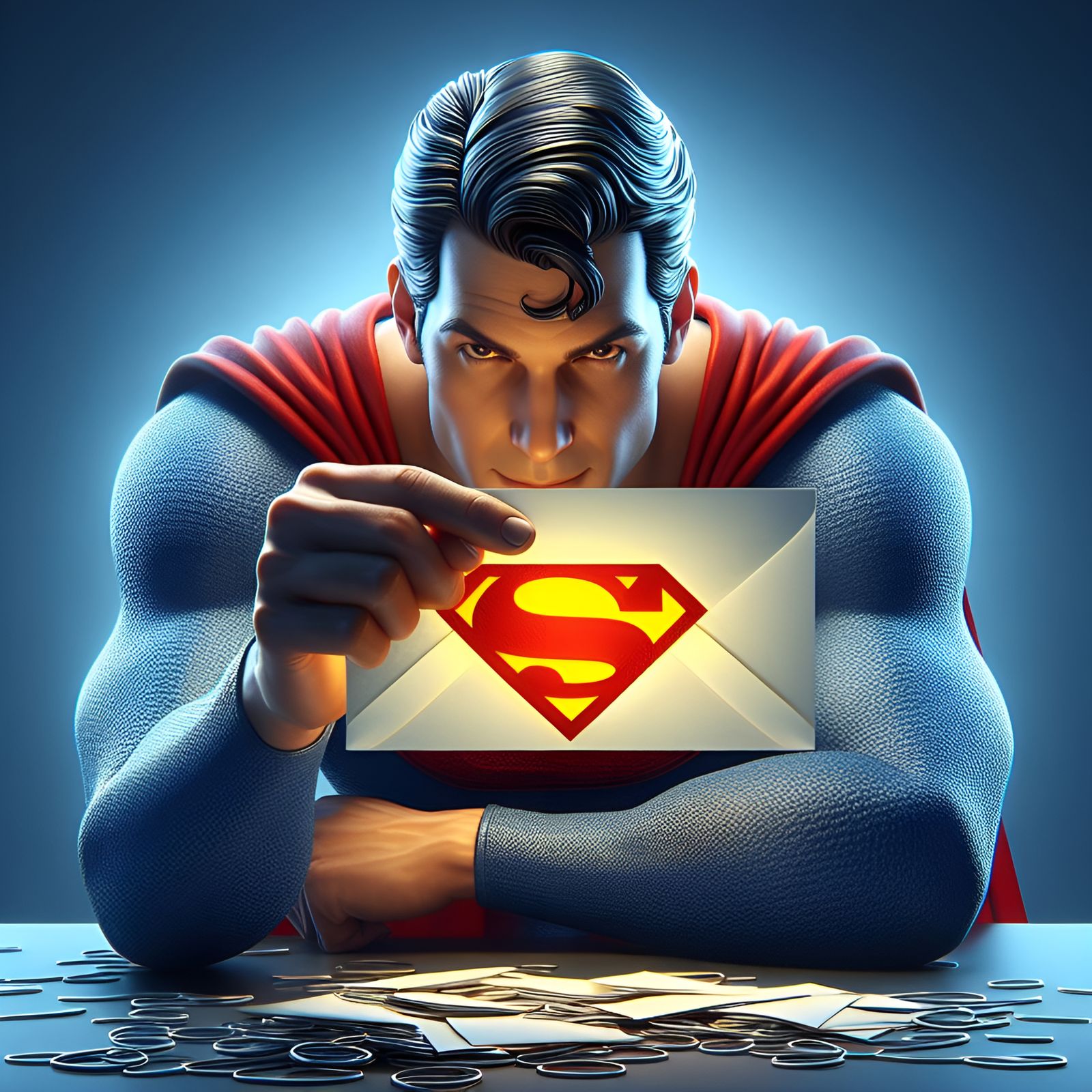 X-ray vision makes it easy to read fan mail.