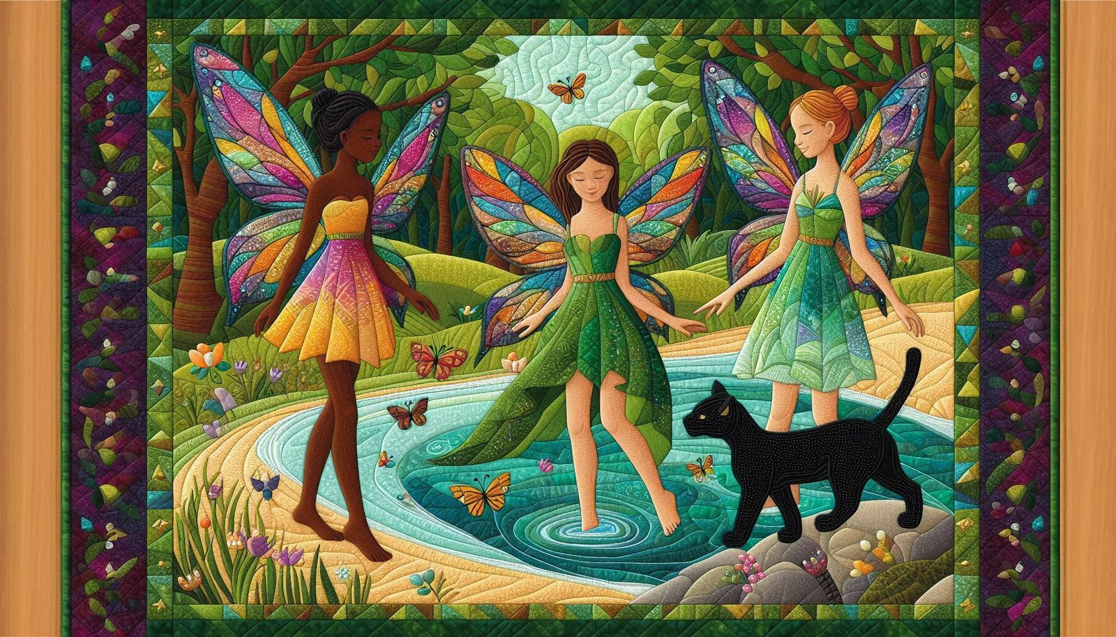 Fairies And A Pond