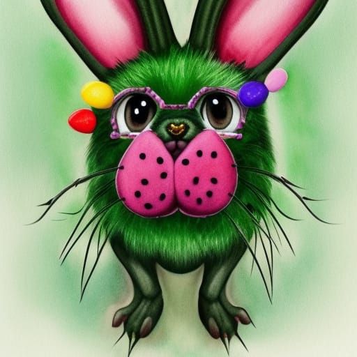 Easter Bunny Gone Wrong AI Generated Artwork NightCafe Creator