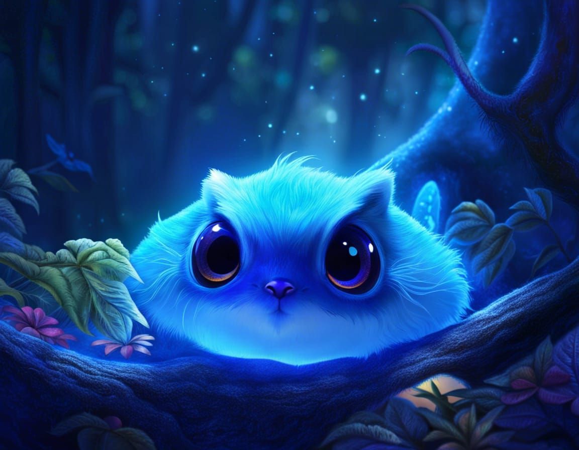 "At first I thought it was a lantern or glowing mushroom stuck in a birds nest.."  by @Funverhau