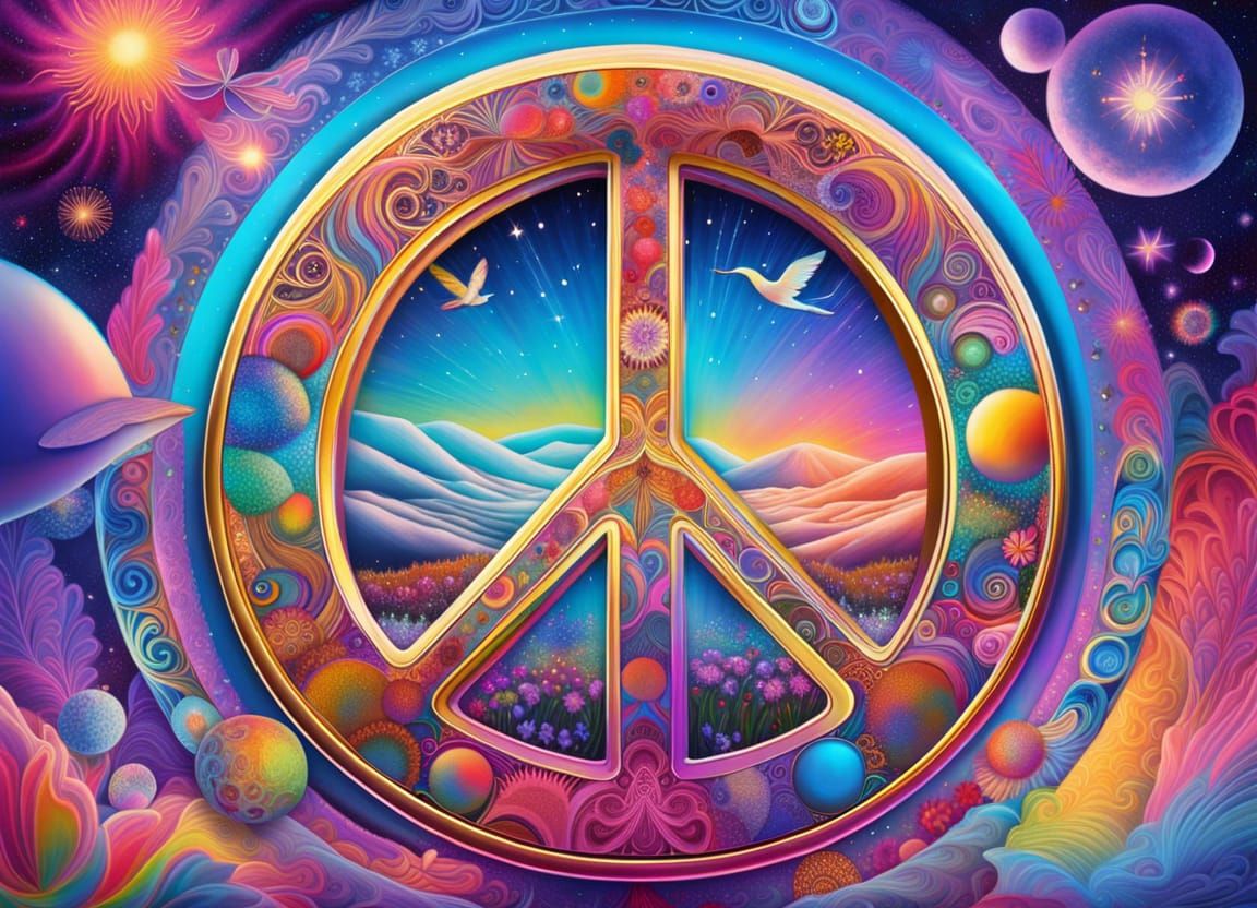 "PEACE" peaceful peace unity love hippy world-peace   by @KBunny001