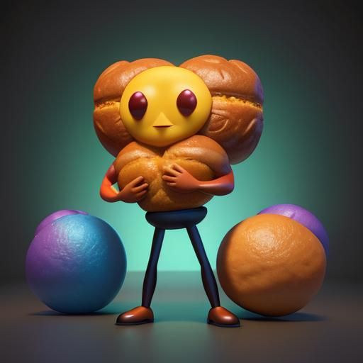 Choux bun man - AI Generated Artwork - NightCafe Creator