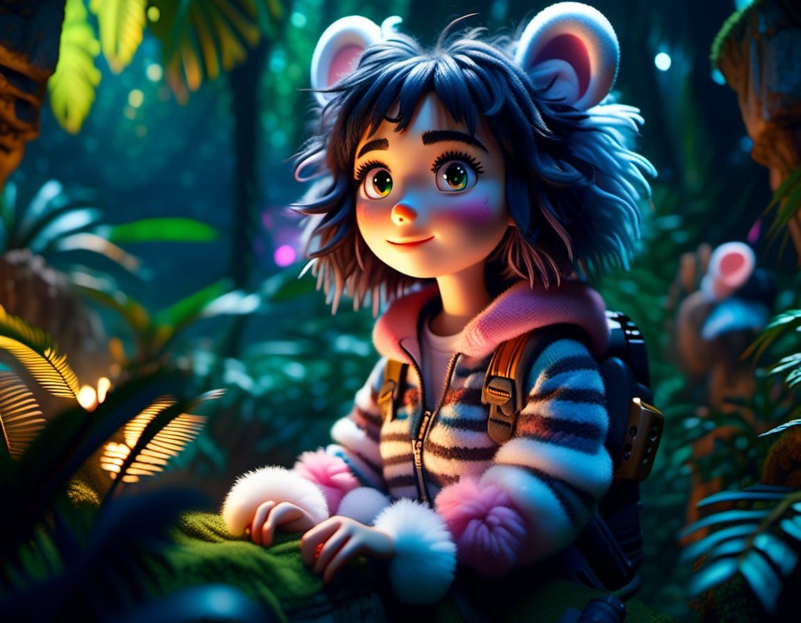 PC Gamer Girl In The Jungle