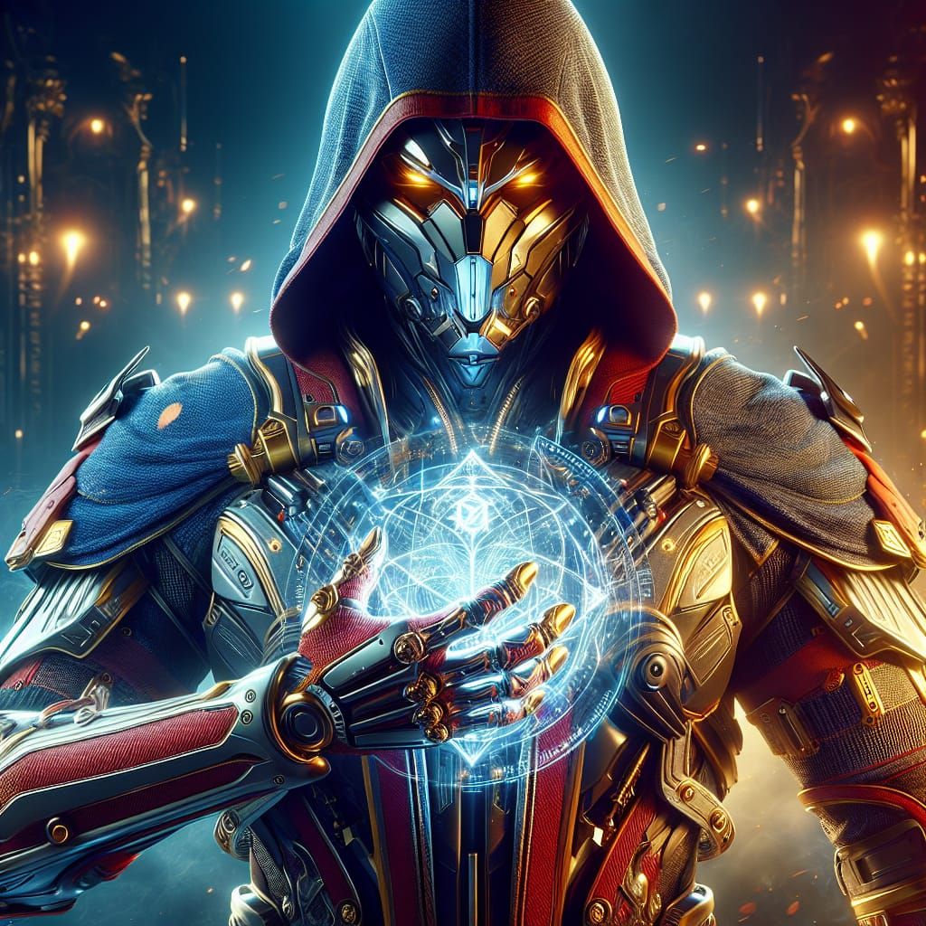 merger between ironman and dr.  strange ( epic cinematic BG, hyper detail, hyper quality, hyper detail ...  by @Wildstorm